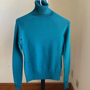 Banana Republic Women’s Merino Blend Blue Turtleneck Sweater